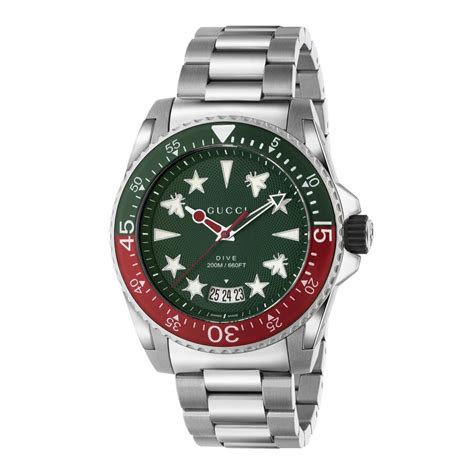 gucci watch red and green face|gucci dive.